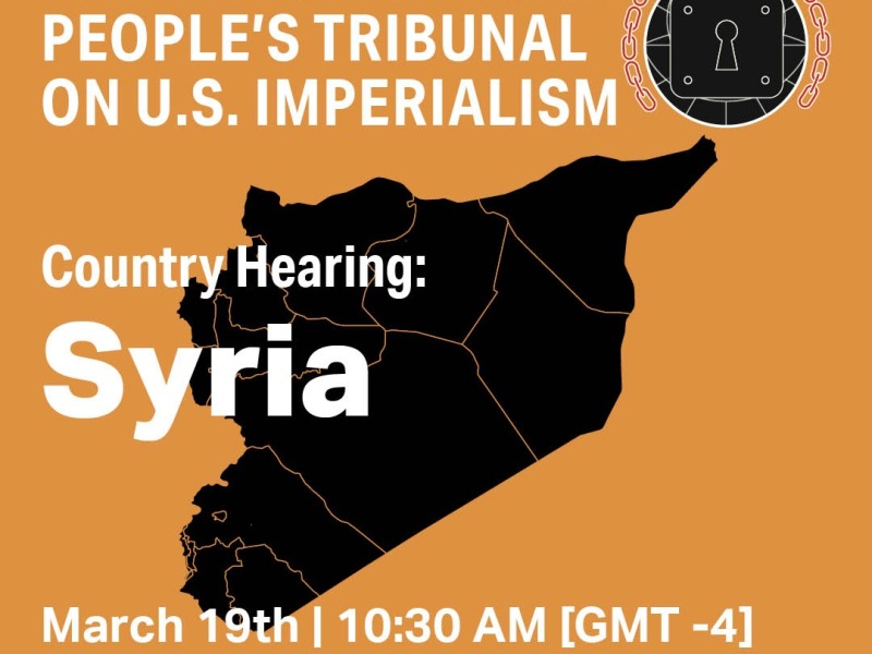 Sunday, March 19 : Hearing on Syria